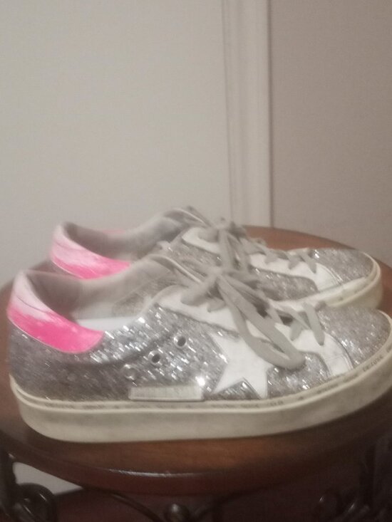 Golden Goose Shoes - Golden Goose Hi-Star women’s size 37 (US 7) silver glitter pink small platform